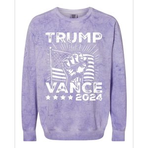 Trump Vance 2024 Donald Trump Jd Vance For President Colorblast Crewneck Sweatshirt