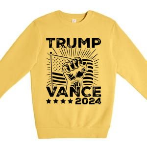 Trump Vance 2024 Donald Trump Jd Vance For President Premium Crewneck Sweatshirt