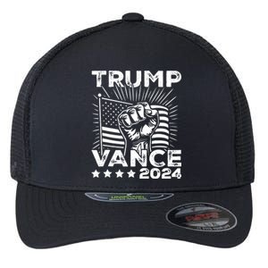 Trump Vance 2024 Donald Trump Jd Vance For President Flexfit Unipanel Trucker Cap