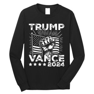 Trump Vance 2024 Donald Trump Jd Vance For President Long Sleeve Shirt