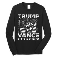 Trump Vance 2024 Donald Trump Jd Vance For President Long Sleeve Shirt