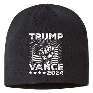 Trump Vance 2024 Donald Trump Jd Vance For President Sustainable Beanie