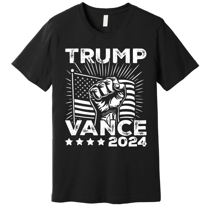 Trump Vance 2024 Donald Trump Jd Vance For President Premium T-Shirt