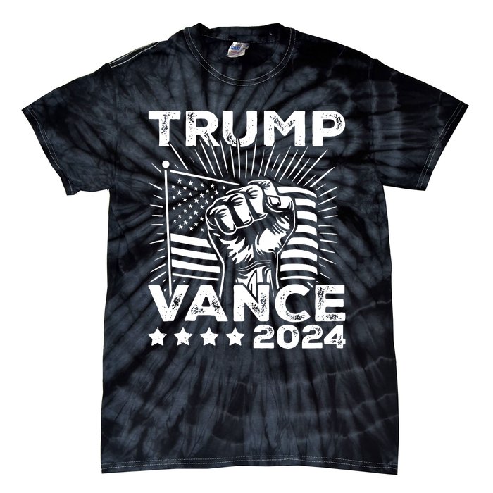 Trump Vance 2024 Donald Trump Jd Vance For President Tie-Dye T-Shirt