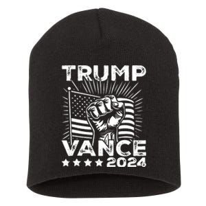 Trump Vance 2024 Donald Trump Jd Vance For President Short Acrylic Beanie