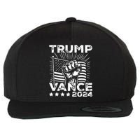 Trump Vance 2024 Donald Trump Jd Vance For President Wool Snapback Cap