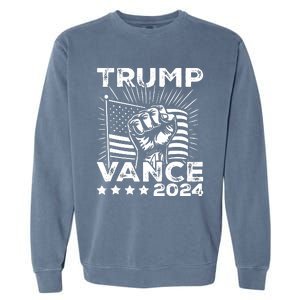 Trump Vance 2024 Donald Trump Jd Vance For President Garment-Dyed Sweatshirt