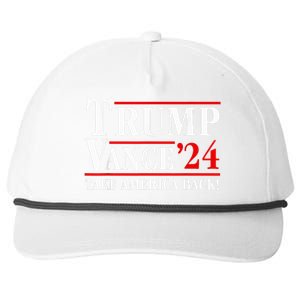 Trump Vance 2024 Vice President Vp Trump 2024 Election Snapback Five-Panel Rope Hat