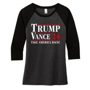 Trump Vance 2024 Vice President Vp Trump 2024 Election Women's Tri-Blend 3/4-Sleeve Raglan Shirt