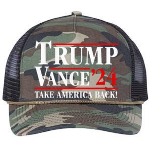 Trump Vance 2024 Vice President Vp Trump 2024 Election Retro Rope Trucker Hat Cap