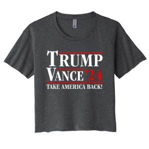 Trump Vance 2024 Vice President Vp Trump 2024 Election Women's Crop Top Tee