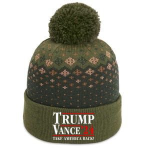 Trump Vance 2024 Vice President Vp Trump 2024 Election The Baniff Cuffed Pom Beanie