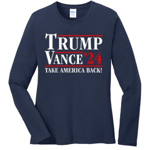 Trump Vance 2024 Vice President Vp Trump 2024 Election Ladies Long Sleeve Shirt