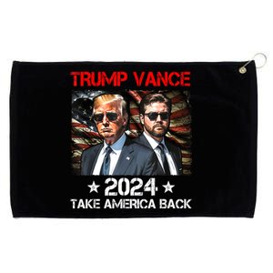 Trump Vance 2024 Donald Trump J.D. Vance Take America Back Grommeted Golf Towel