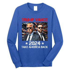 Trump Vance 2024 Donald Trump J.D. Vance Take America Back Long Sleeve Shirt