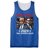 Trump Vance 2024 Donald Trump J.D. Vance Take America Back Mesh Reversible Basketball Jersey Tank