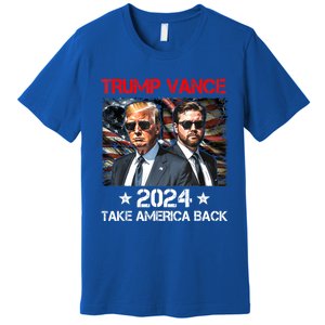 Trump Vance 2024 Donald Trump J.D. Vance Take America Back Premium T-Shirt