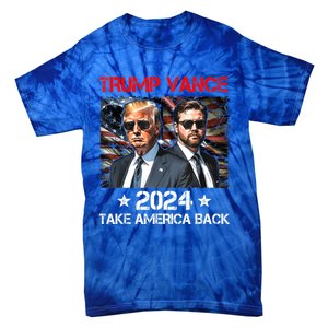 Trump Vance 2024 Donald Trump J.D. Vance Take America Back Tie-Dye T-Shirt