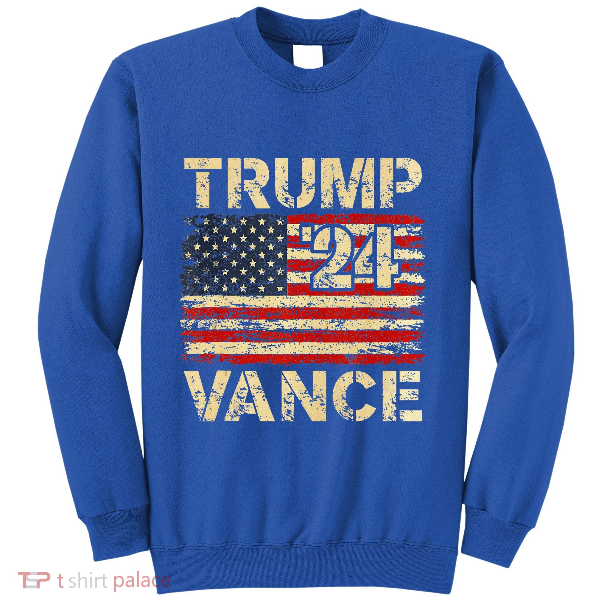 Trump Vance 24 American Flag Sweatshirt