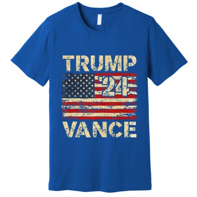 Trump Vance 24 American Flag Premium T-Shirt