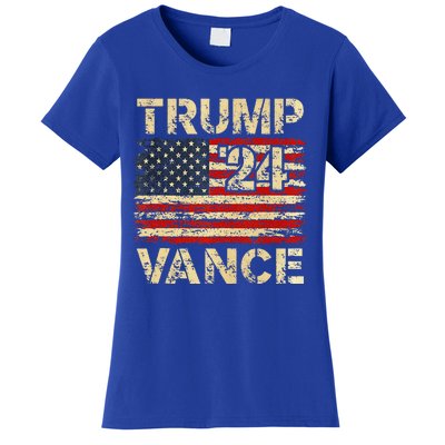 Trump Vance 24 American Flag Women's T-Shirt