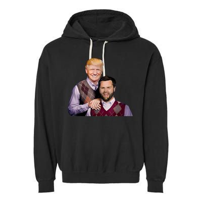 Trump Vance 2024 Brothers Funny Parody Trump J.D. Vance Bros Garment-Dyed Fleece Hoodie