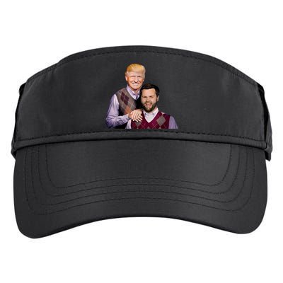 Trump Vance 2024 Brothers Funny Parody Trump J.D. Vance Bros Adult Drive Performance Visor