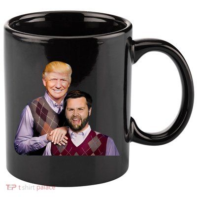 Trump Vance 2024 Brothers Funny Parody Trump J.D. Vance Bros 11oz C Handle Ceramic Mug