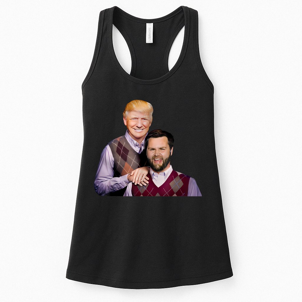 Trump Vance 2024 Brothers Funny Parody Trump J.D. Vance Bros Womens Tank Top