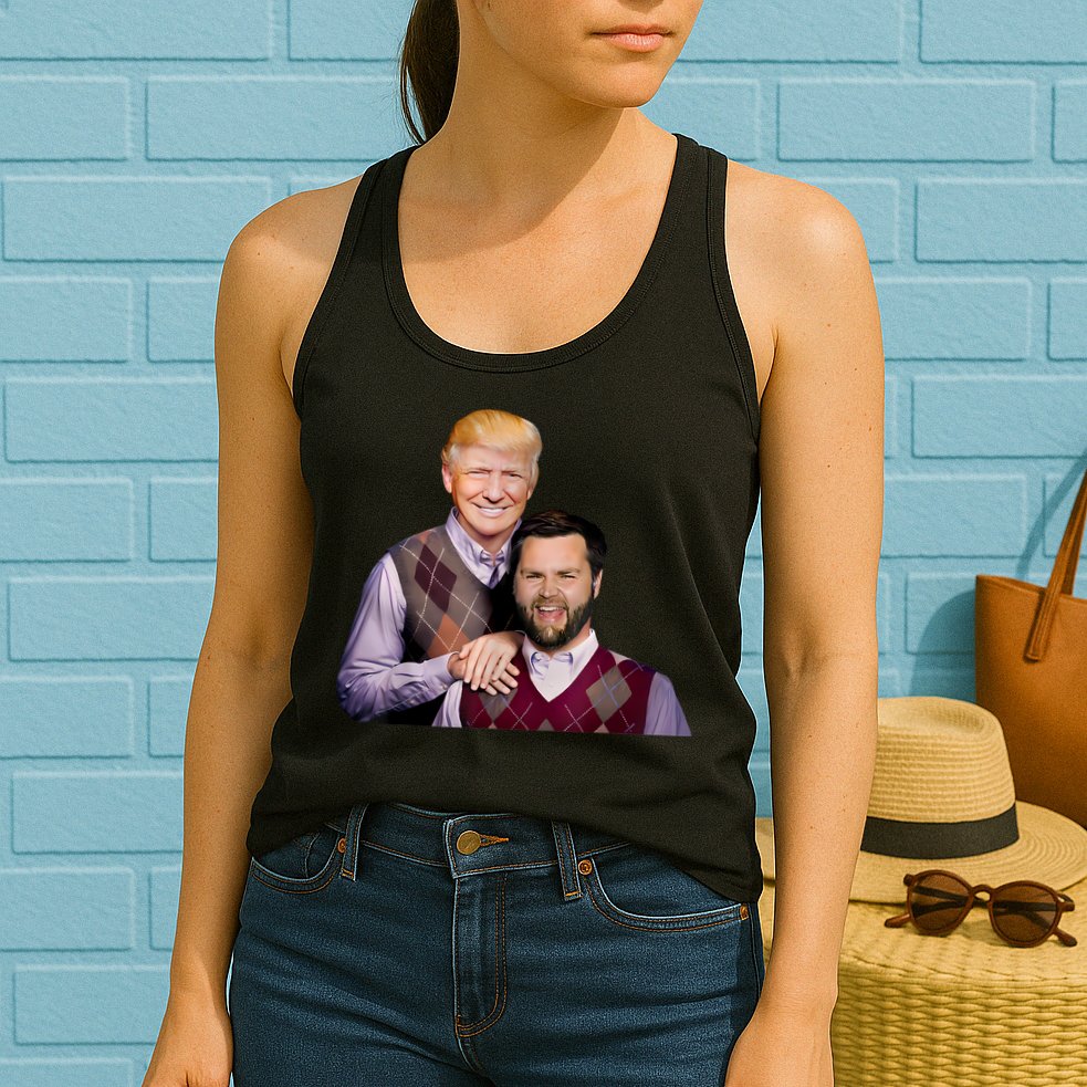 Trump Vance 2024 Brothers Funny Parody Trump J.D. Vance Bros Womens Tank Top