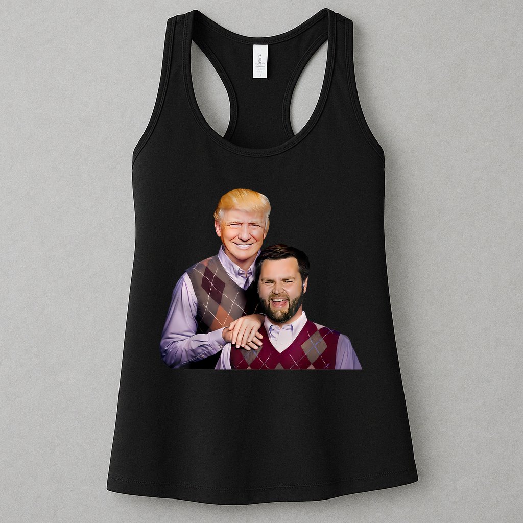 Trump Vance 2024 Brothers Funny Parody Trump J.D. Vance Bros Womens Tank Top
