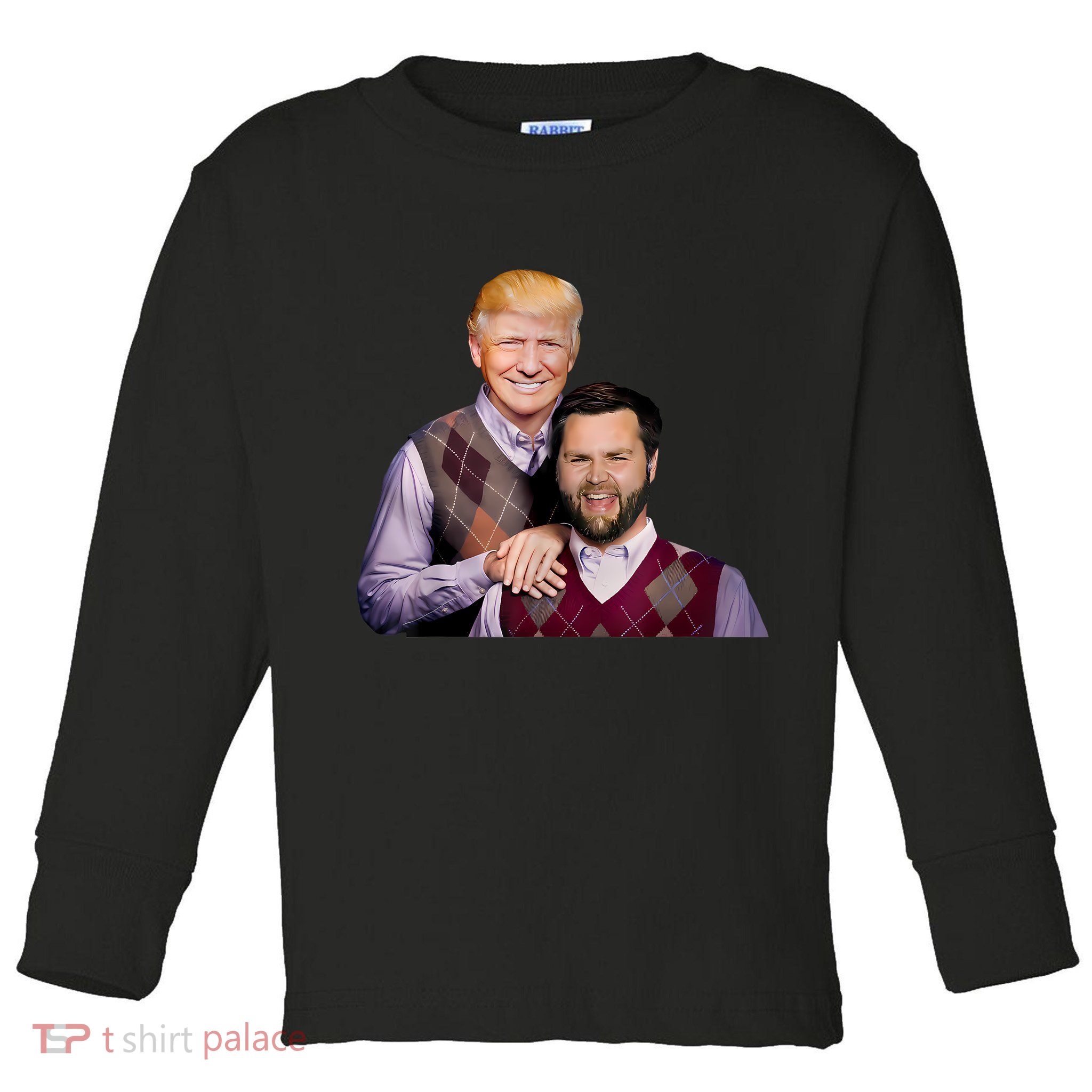 Trump Vance 2024 Brothers Funny Parody Trump J.D. Vance Bros Toddler Long Sleeve Shirt