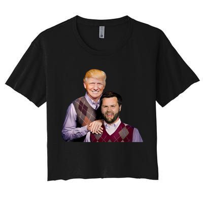 Trump Vance 2024 Brothers Funny Parody Trump J.D. Vance Bros Crop Top