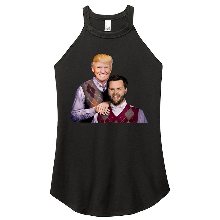 Trump Vance 2024 Brothers Funny Parody Trump J.D. Vance Bros Women's Perfect Tri Rocker Tank