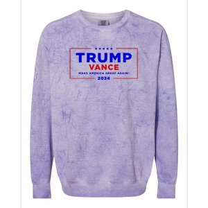 Trump Vance 2024 Brick Wall Texture Colorblast Crewneck Sweatshirt