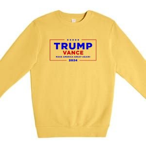 Trump Vance 2024 Brick Wall Texture Premium Crewneck Sweatshirt