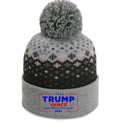 Trump Vance 2024 Brick Wall Texture The Baniff Cuffed Pom Beanie