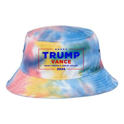 Trump Vance 2024 Brick Wall Texture Tie Dye Newport Bucket Hat