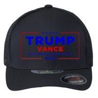 Trump Vance 2024 Brick Wall Texture Flexfit Unipanel Trucker Cap