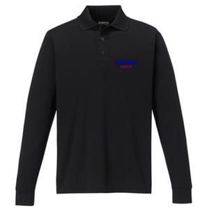 Trump Vance 2024 Brick Wall Texture Performance Long Sleeve Polo