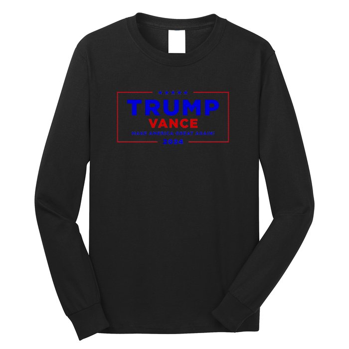 Trump Vance 2024 Brick Wall Texture Long Sleeve Shirt