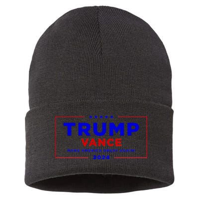 Trump Vance 2024 Brick Wall Texture Sustainable Knit Beanie