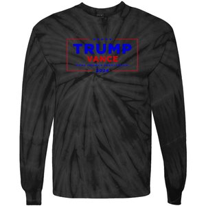 Trump Vance 2024 Brick Wall Texture Tie-Dye Long Sleeve Shirt