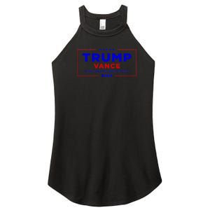 Trump Vance 2024 Brick Wall Texture Women's Perfect Tri Rocker Tank