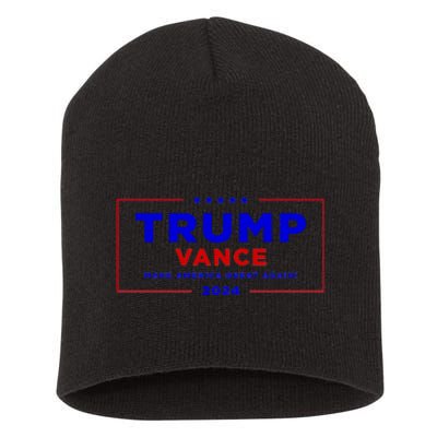 Trump Vance 2024 Brick Wall Texture Short Acrylic Beanie