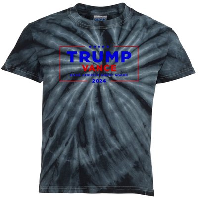 Trump Vance 2024 Brick Wall Texture Kids Tie-Dye T-Shirt