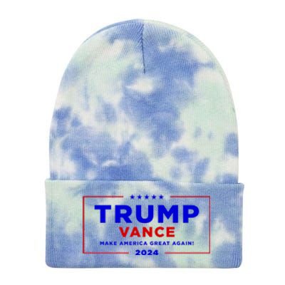 Trump Vance 2024 Brick Wall Texture Tie Dye 12in Knit Beanie