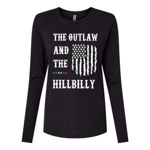 Trump Vance 2024 Outlaw Hillbilly Womens Cotton Relaxed Long Sleeve T-Shirt