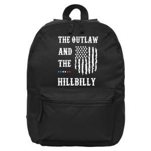 Trump Vance 2024 Outlaw Hillbilly 16 in Basic Backpack