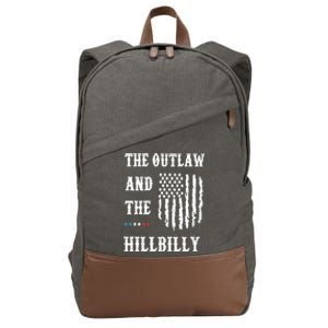 Trump Vance 2024 Outlaw Hillbilly Cotton Canvas Backpack